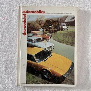 Vintage The World Of Automobiles  Hardcover Book